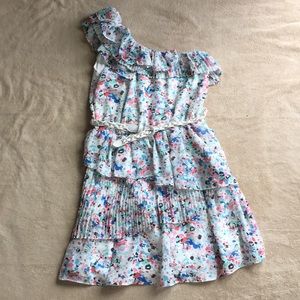 Candies One Shoulder Chiffon Dress